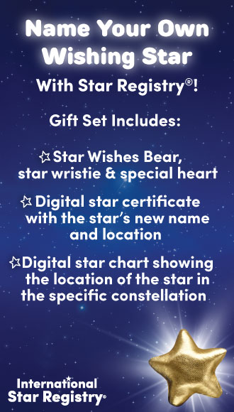 Name your own wishing star. Star Registry