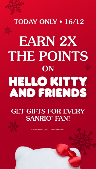 Today Only: Double Points on Sanrio