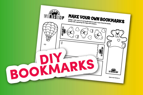 DIY bookmark printable sheet