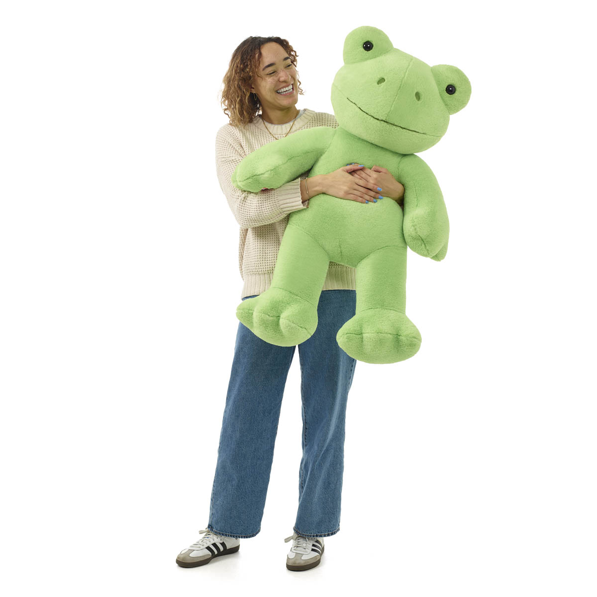 Giant Spring Green Frog Stuffed Animal | Build-A-Bear®