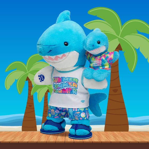 Chummy Shark Soft Toy Summer Mini Beans&reg; Gift Set