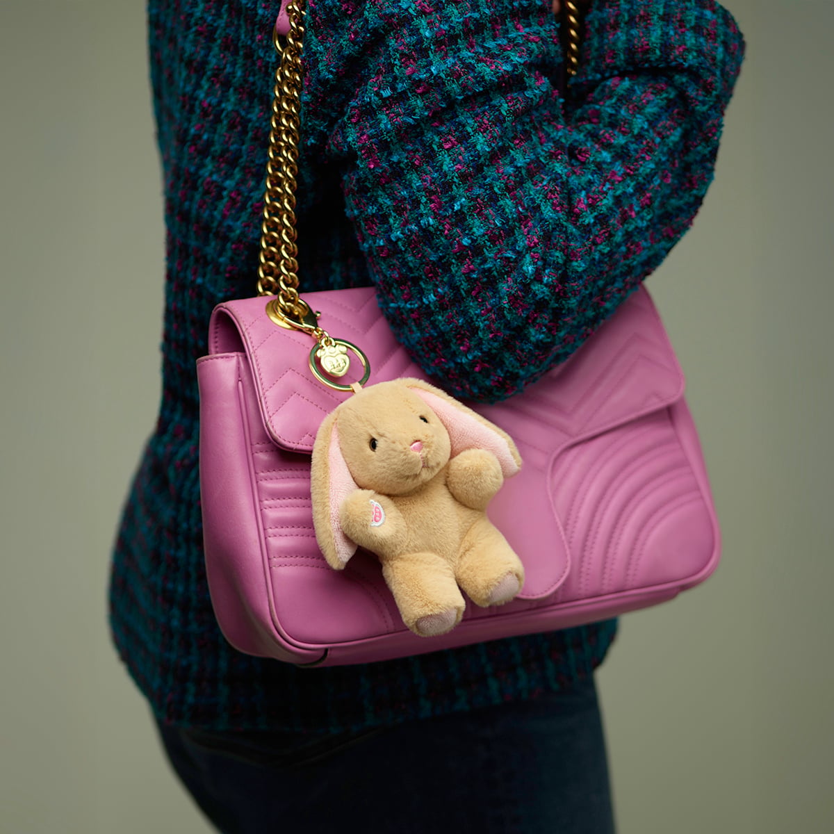 Pawlette&trade; Bunny Plush Bag Charm