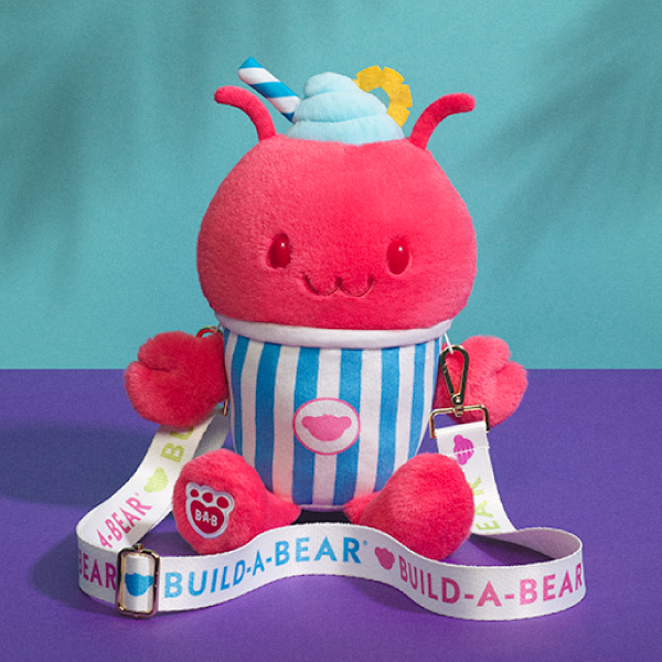 Fruit Punch Lobster Slushie Plushie with Carrying Strap