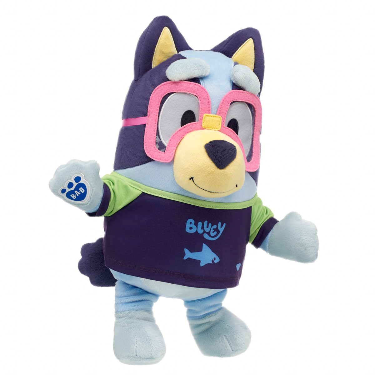 Bluey Plush with Swim Shirt and Goggle Set